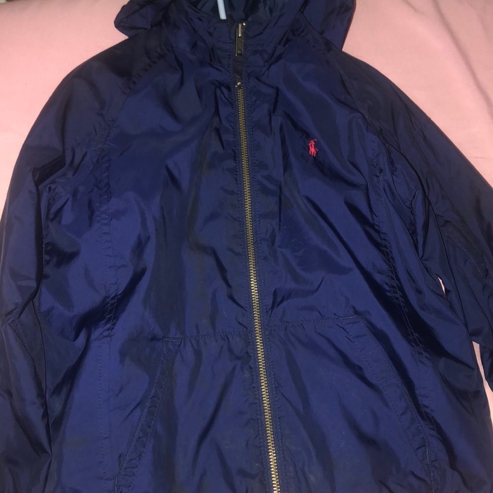 Polo Ralph Lauren boy hoodie navy blue 5y windbreaker